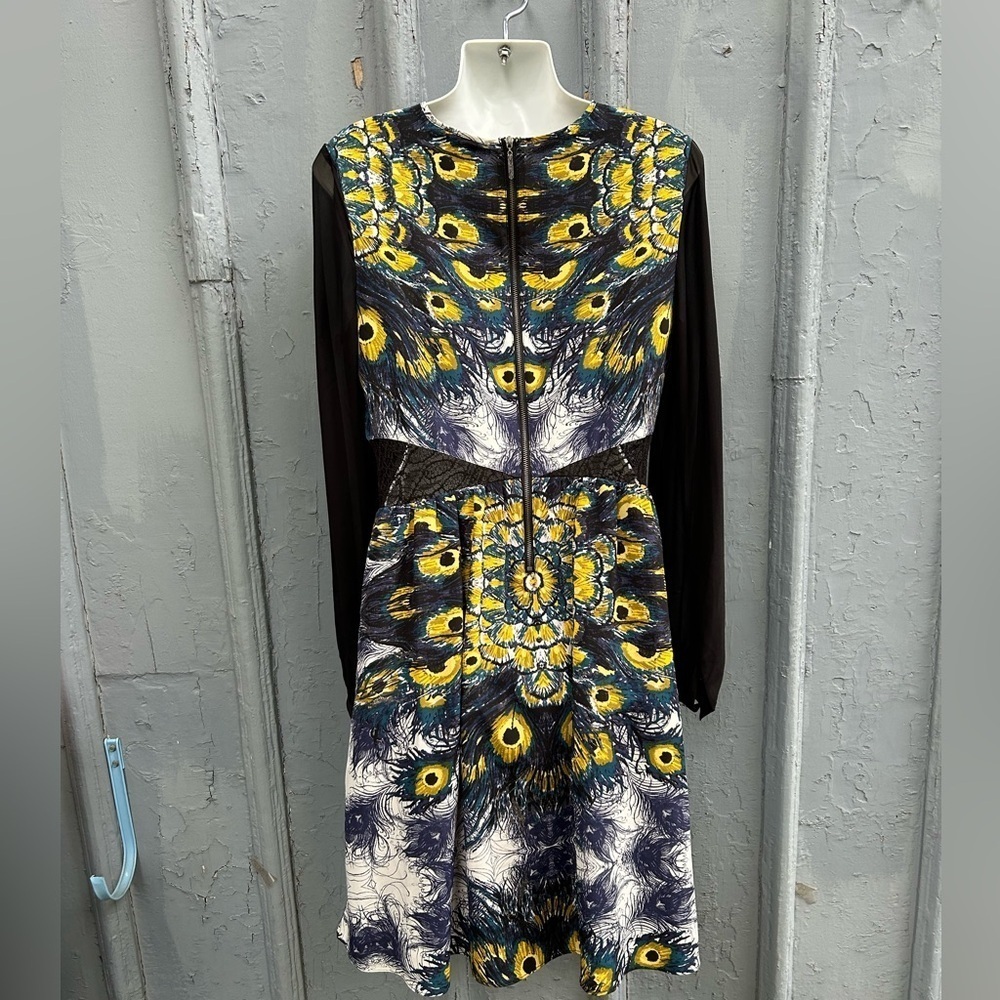 Nicole Richie for Impulse pleated patterned dress, size 8 - Picture 5 of 13